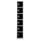 Adiroffice 12 in W, 12 in D, 72 in H, Steel ADI629-206-BLK-4PK - alternate 5
